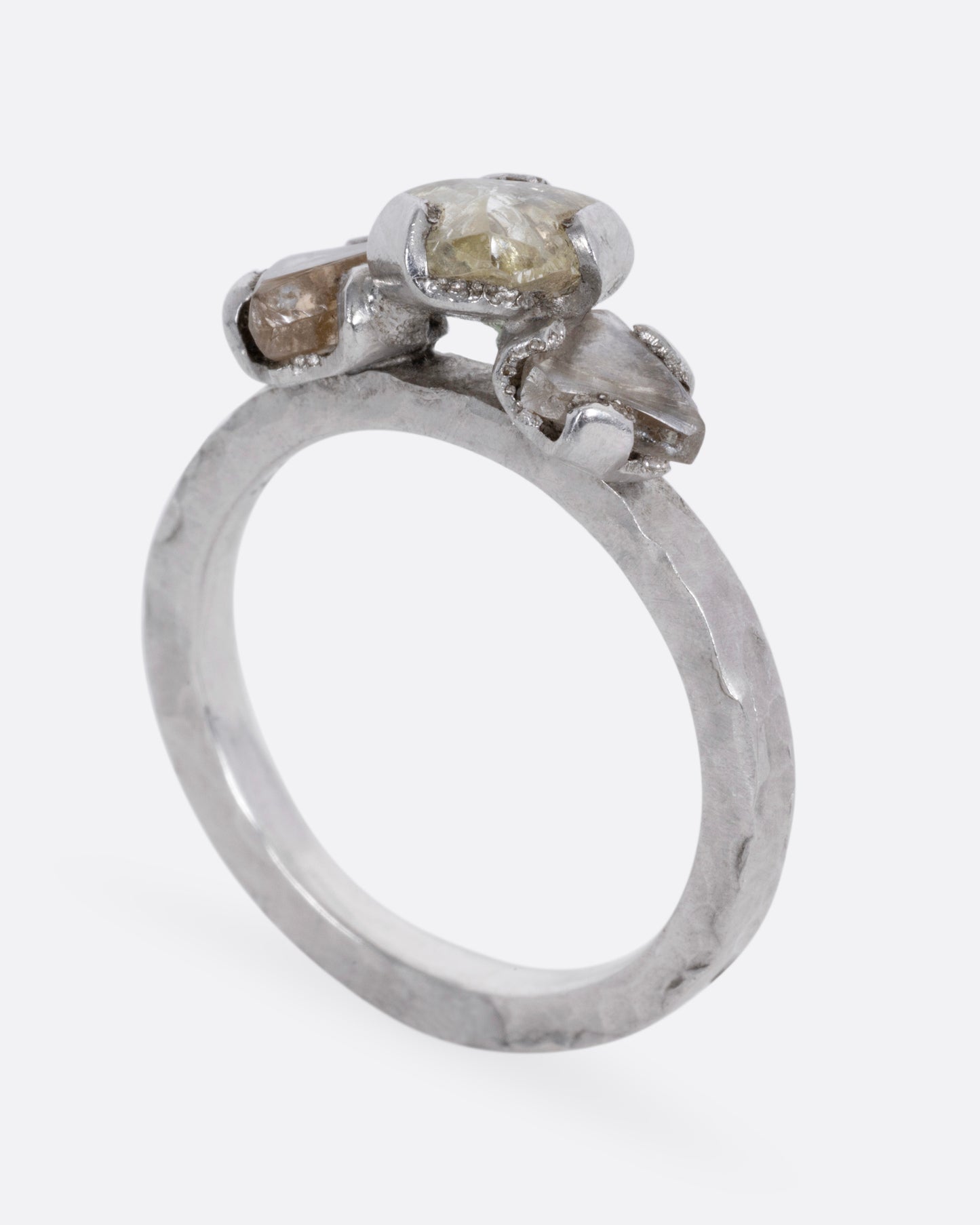 Diamond Trio Platinum Ring