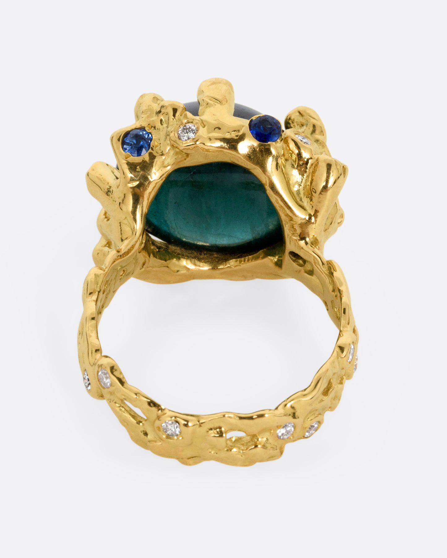 Indicolite Tourmaline Ring