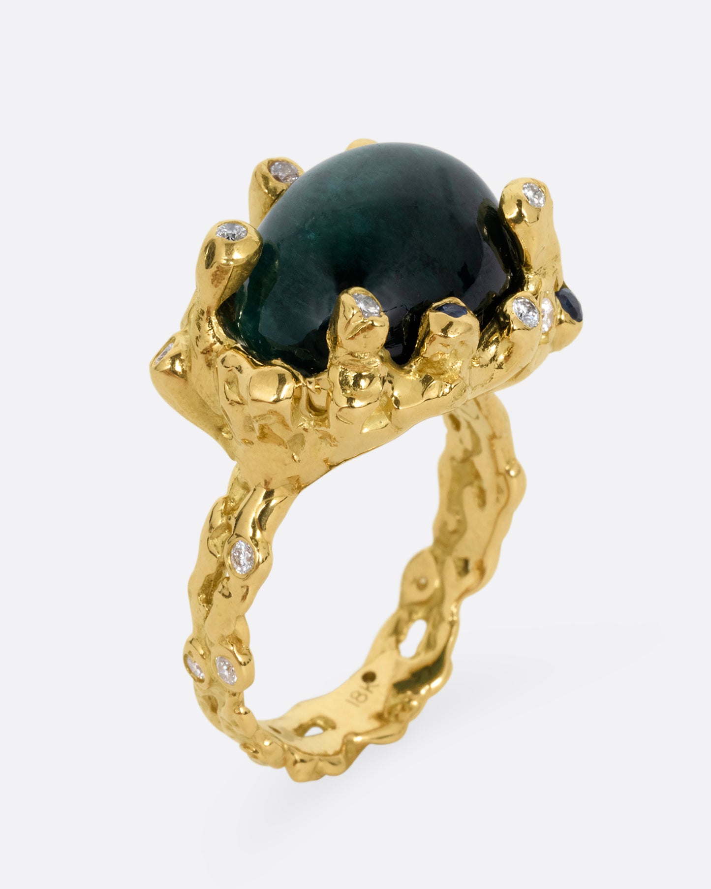 Indicolite Tourmaline Ring