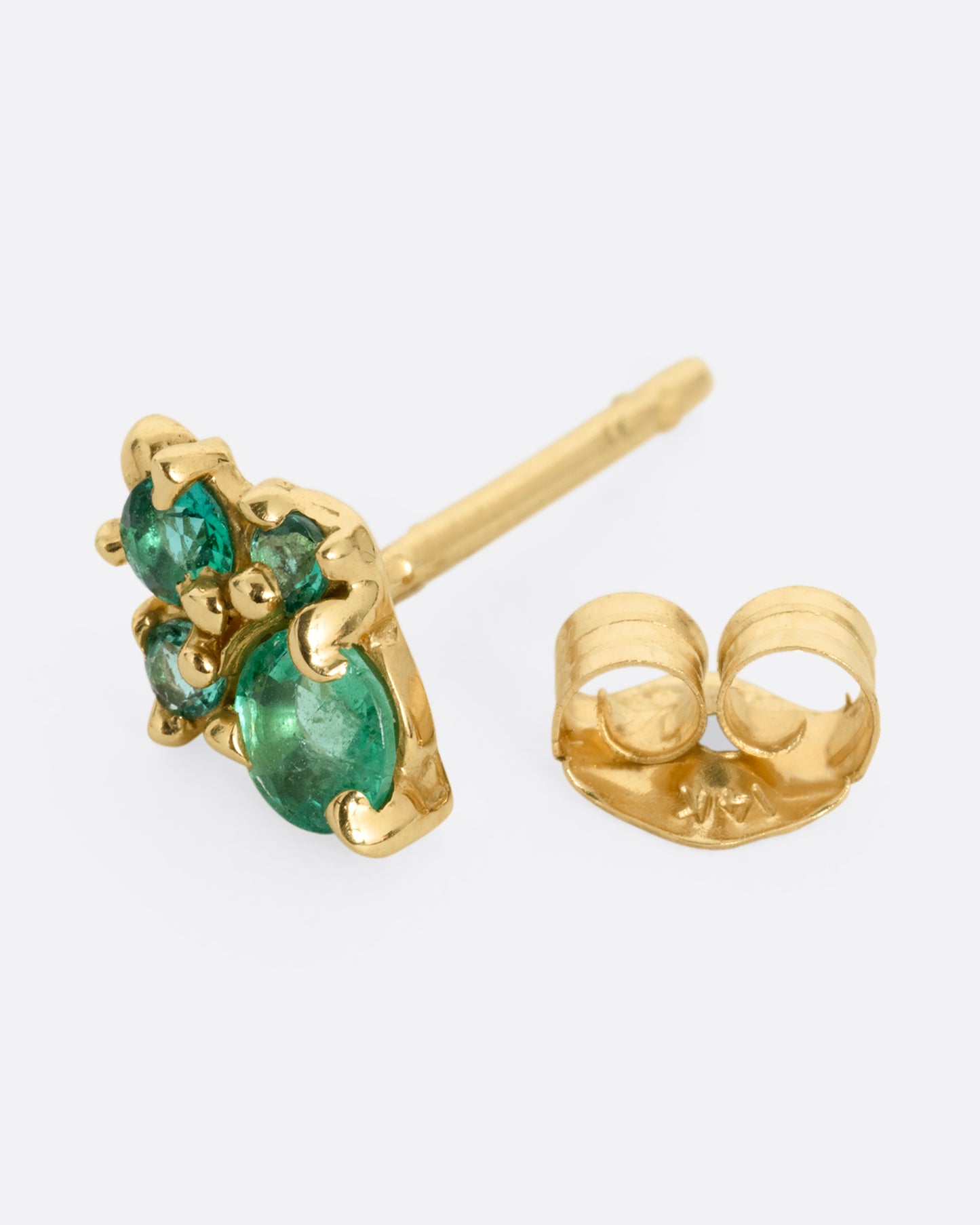 Nova Emerald Stud Earring