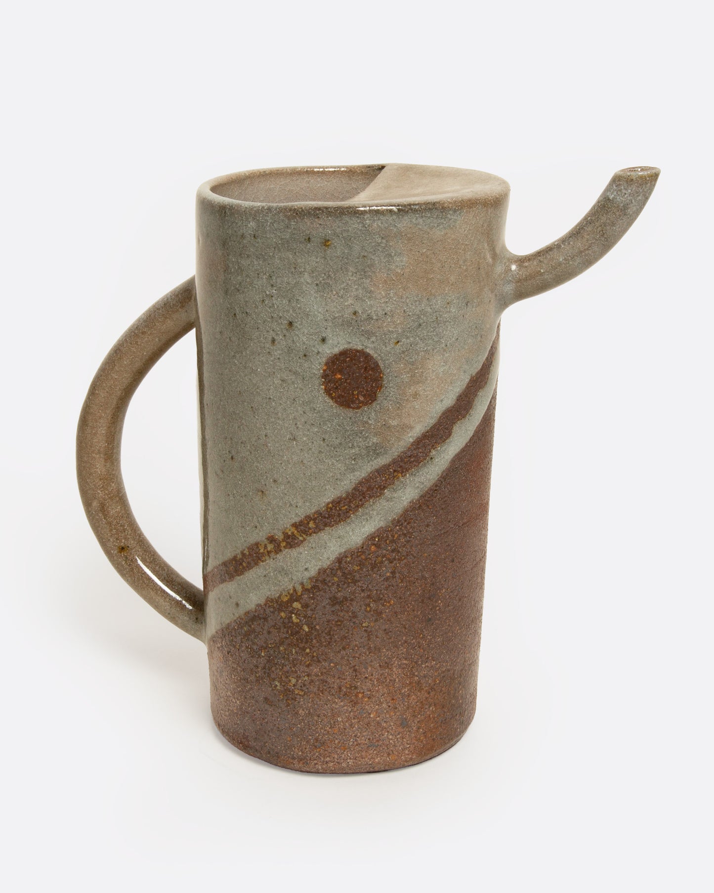Dipped Brown Handled Pitcher