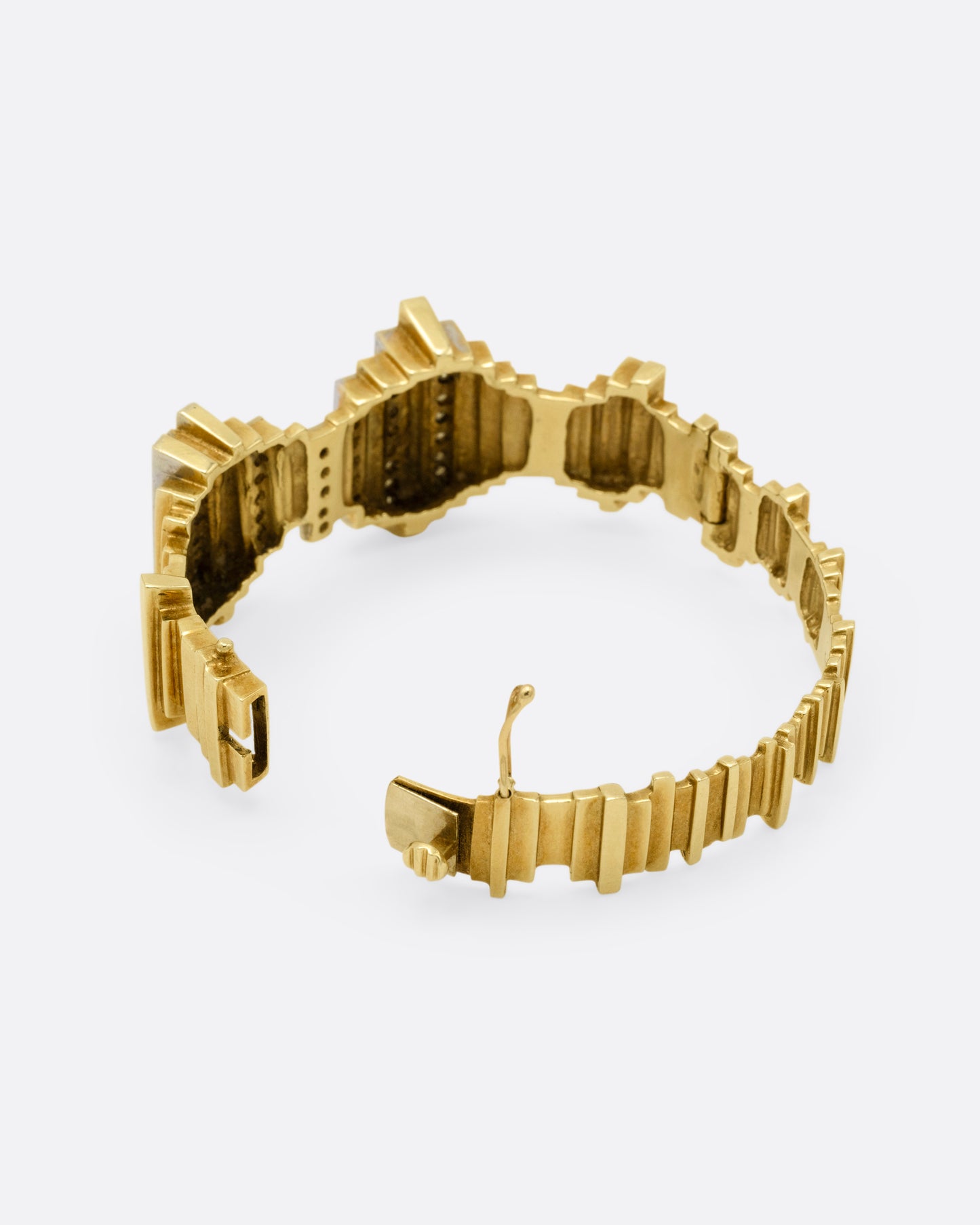 Diamond Hinged Cuff Bracelet