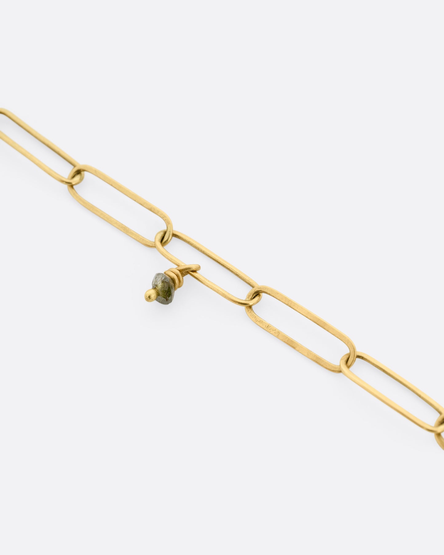 Popsicle Stick Green Diamond Bracelet