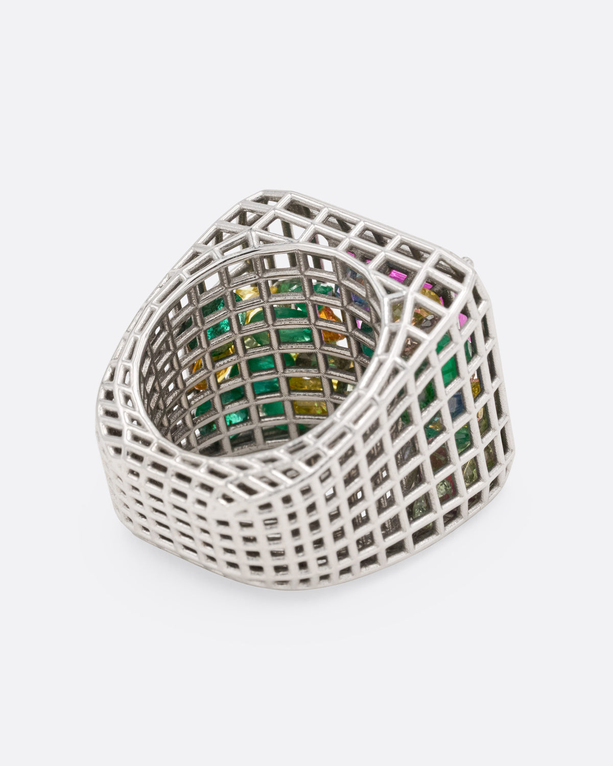 Pink Sapphire Cagey Dome Ring