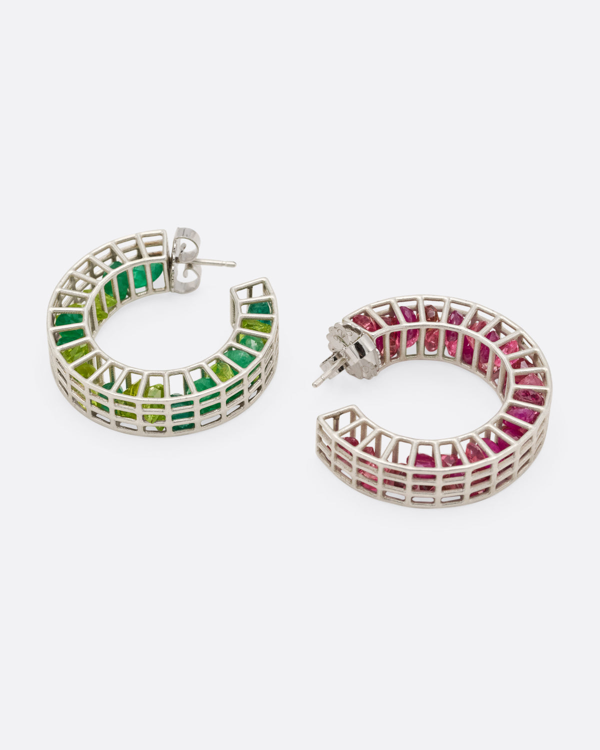 Cagey Banded Hoop Earrings