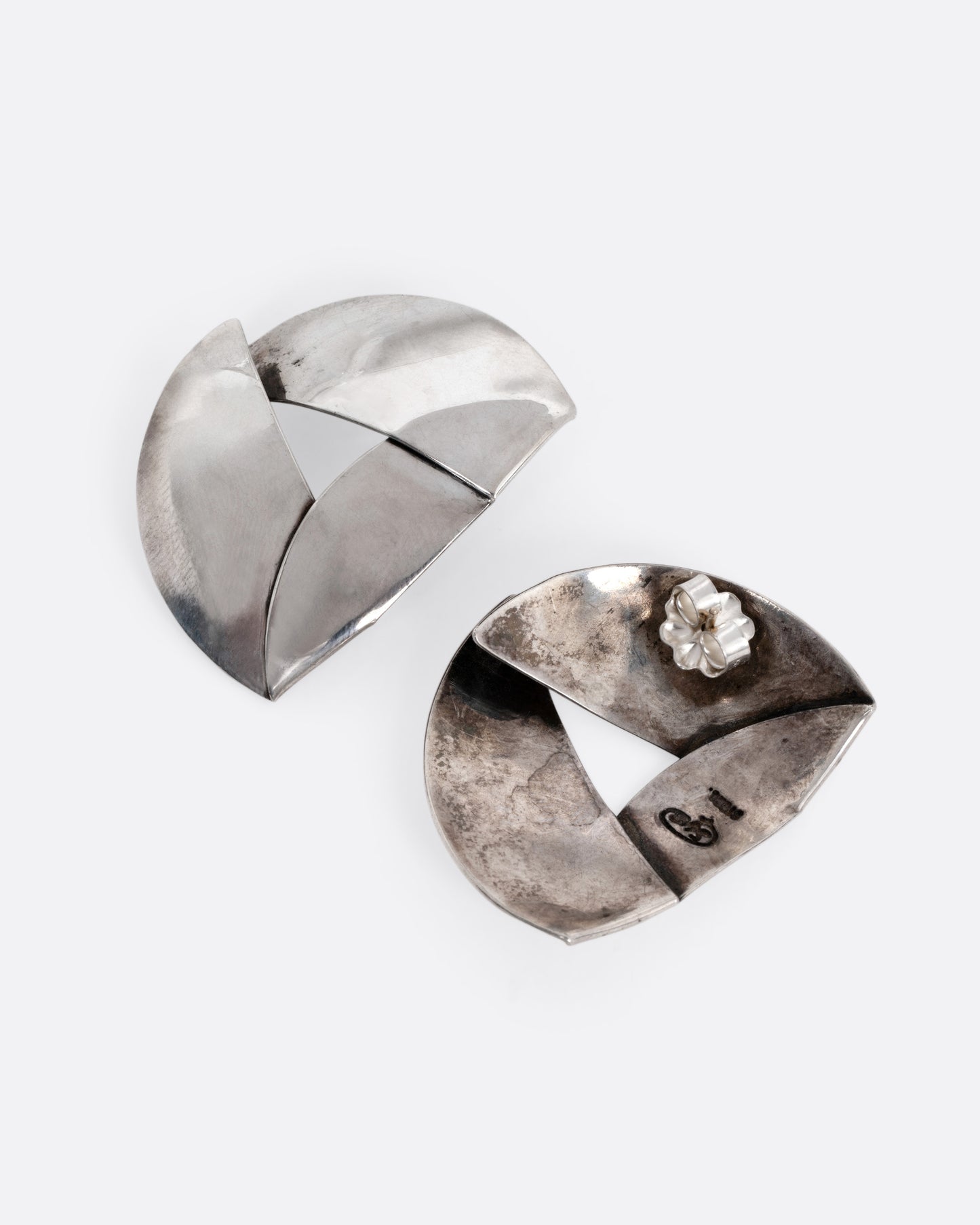 Imbricated Petal Stud Earrings
