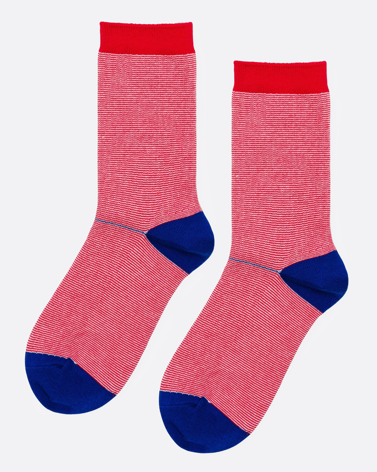 Blue and Red Hiker Socks