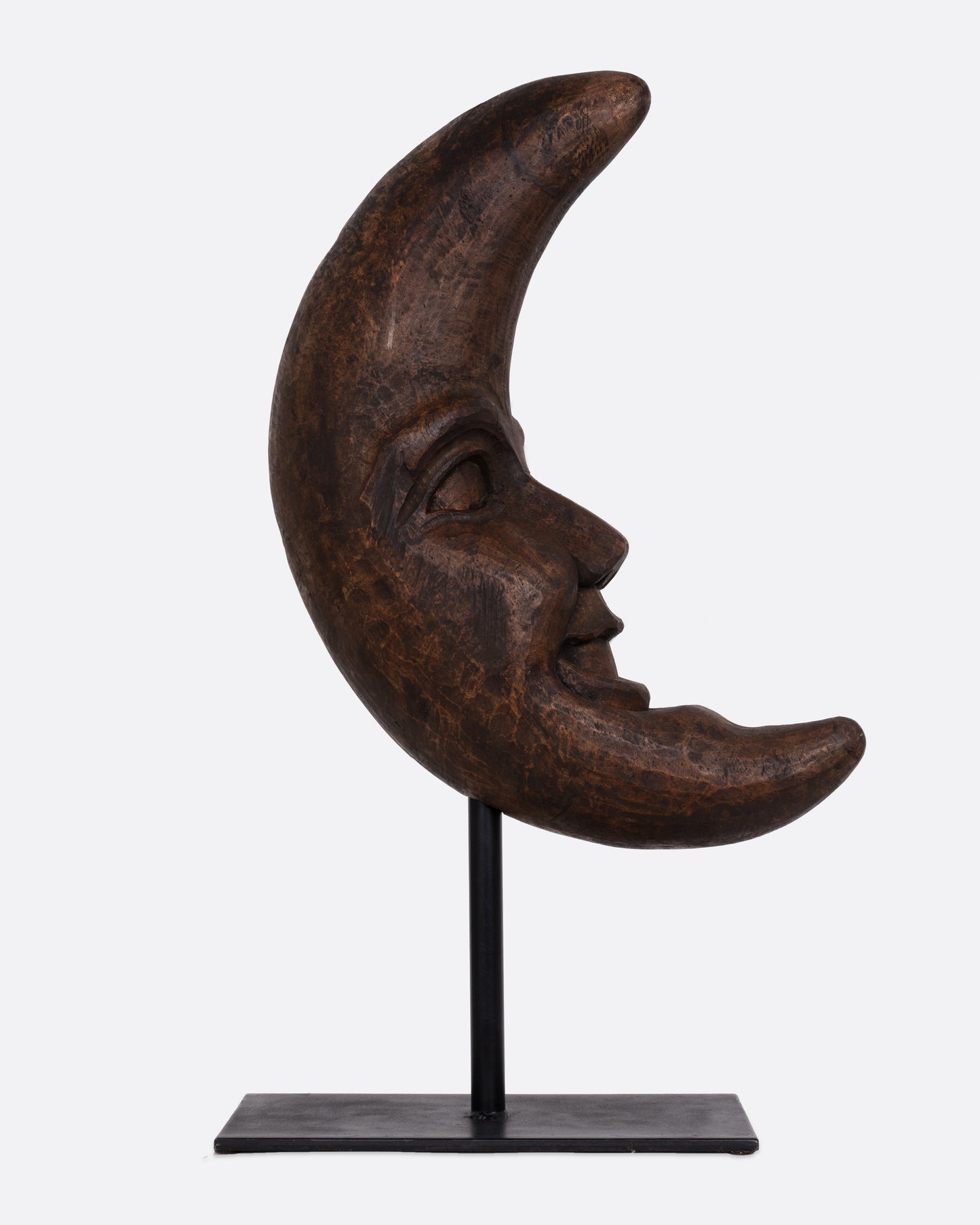 Wooden Crescent Moon Takaan Sculpture