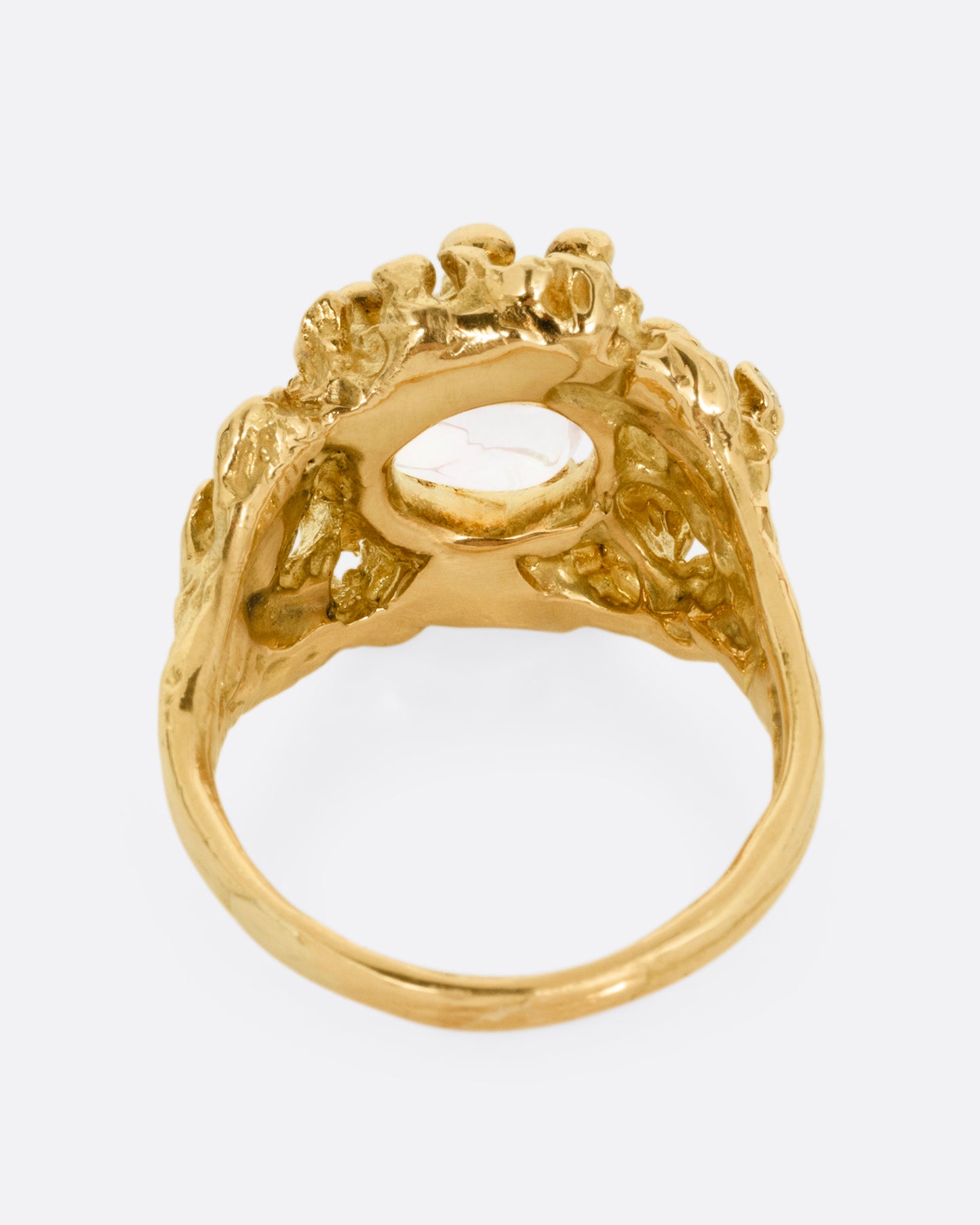 Fairy Moss Opal and Diamond Ring