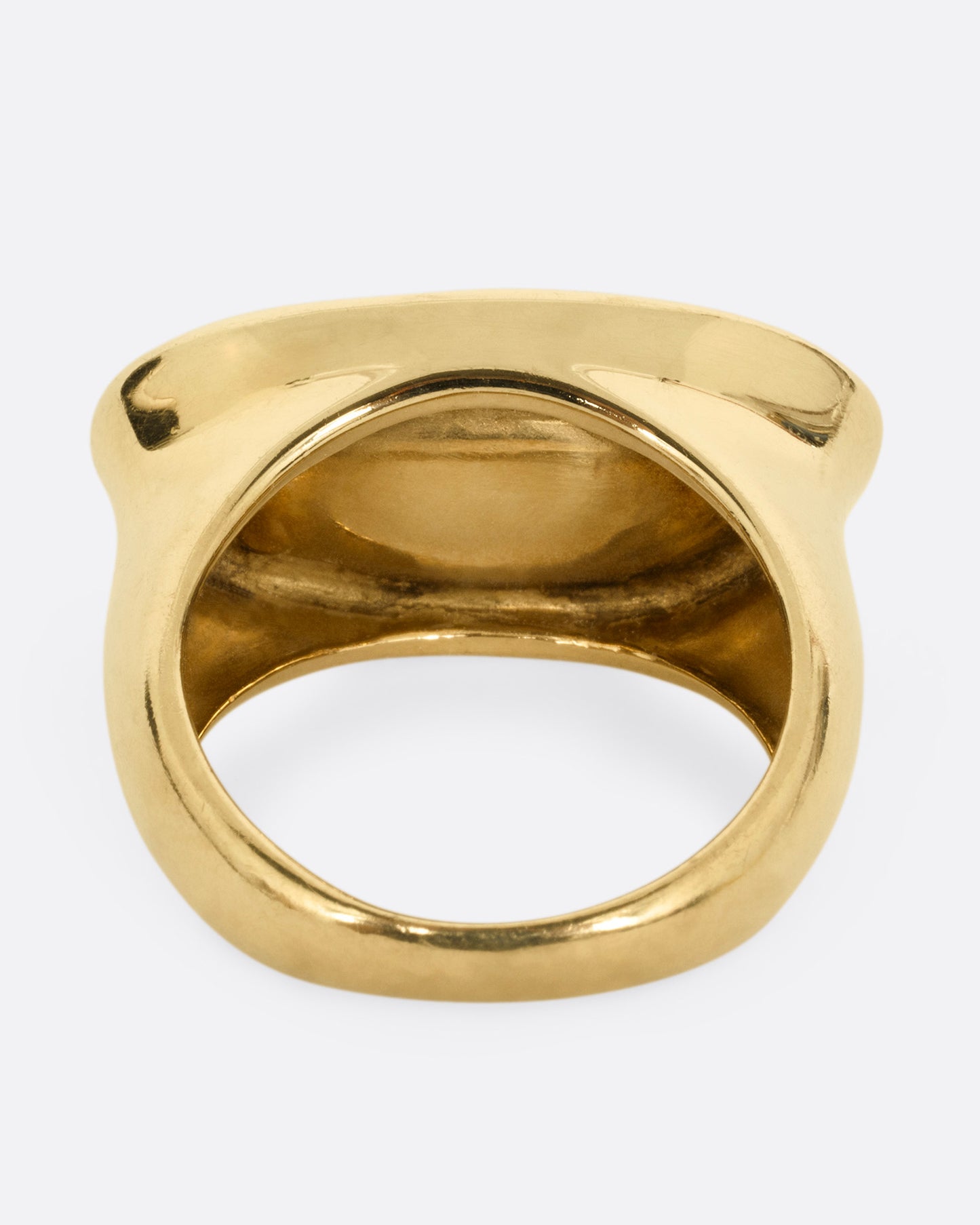 Concave Signet Ring