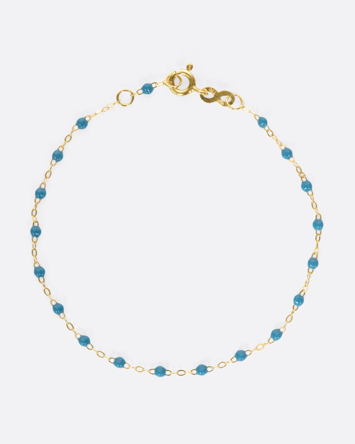 Yellow Gold Resin Beaded Bracelet