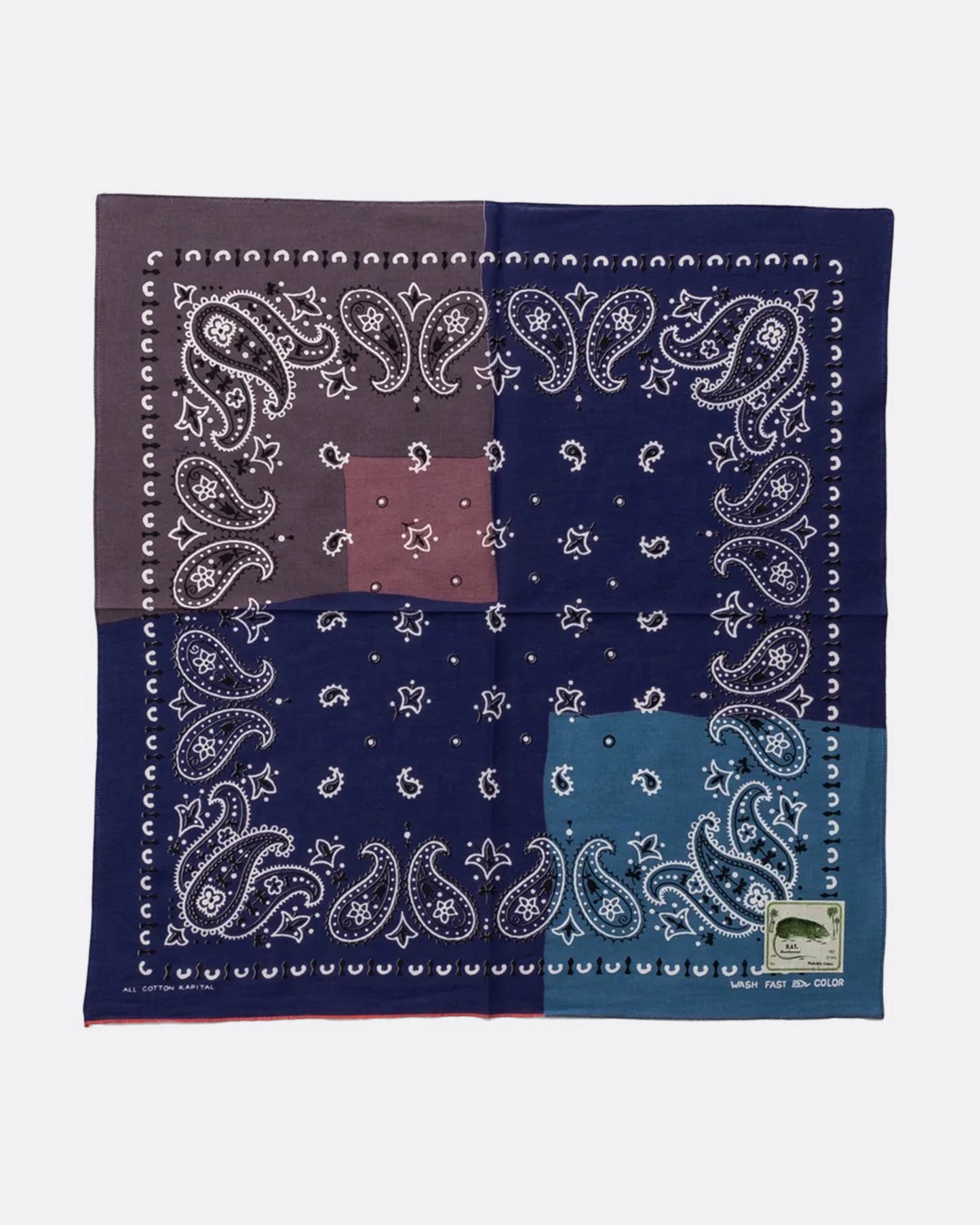 Kapital Purple Paisley Patchwork Bandana