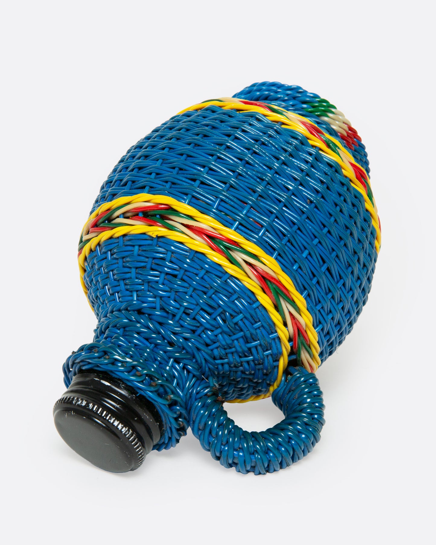 Blue and Yellow Hungarian Miner's Bottle