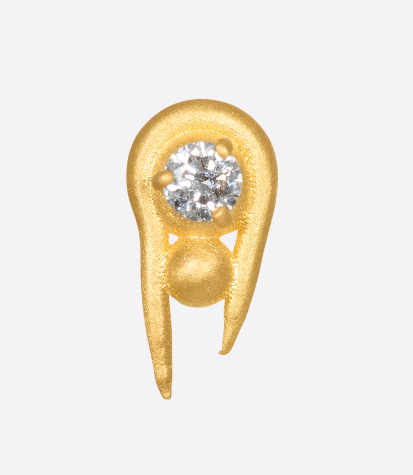 Diamond Stacked Sphere Stud