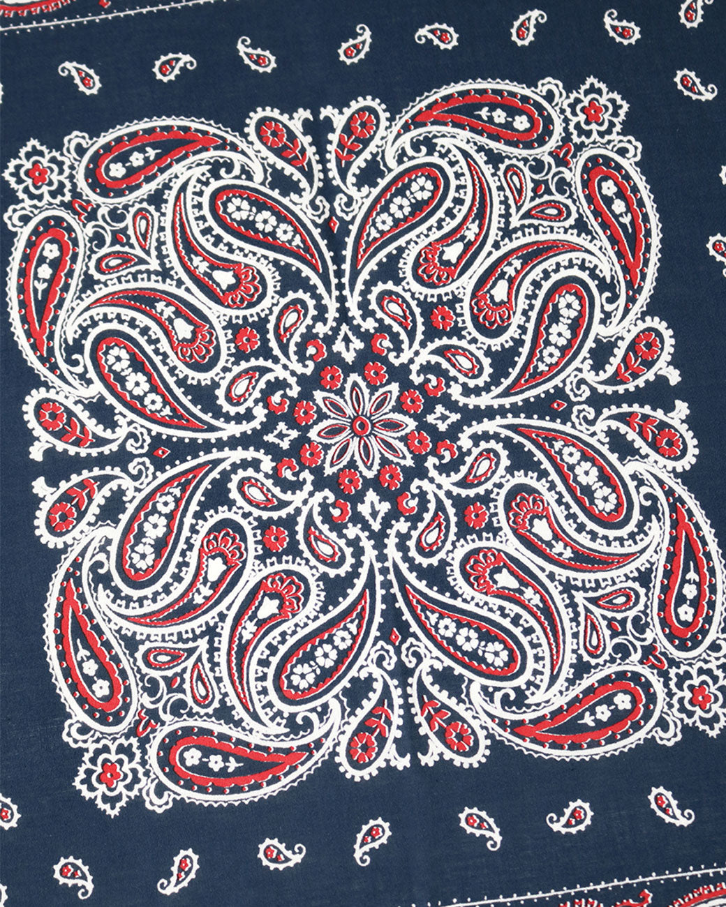 Close up of Kapital dolphin dance bandana laying flat.