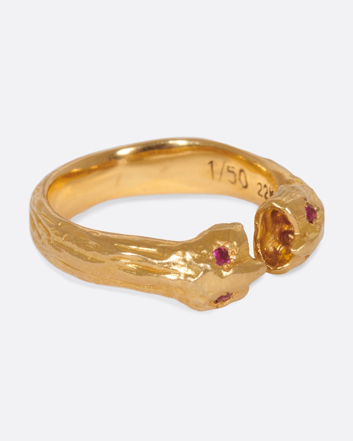 An open ring with two creatures facing one other, sharing stories.
