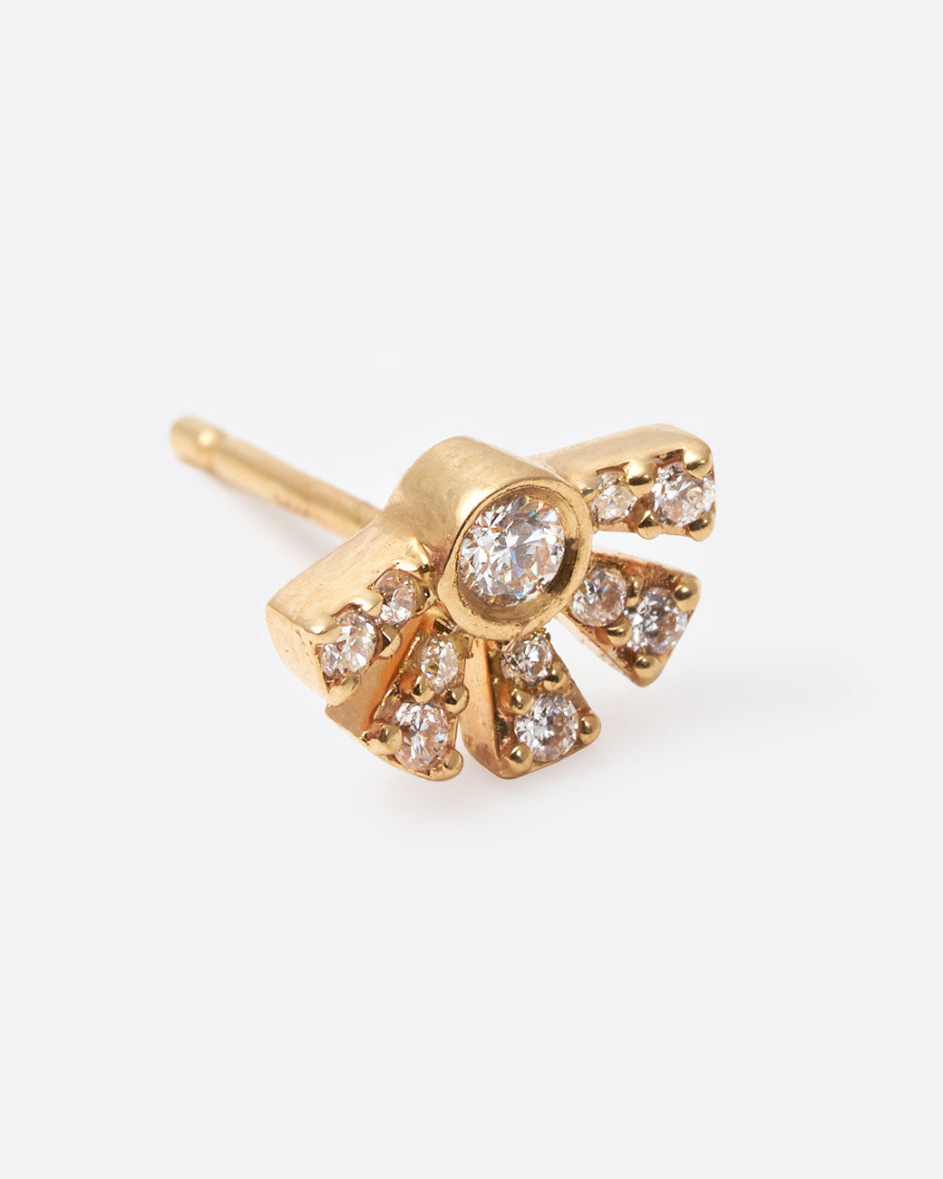 Pavé Diamond Helia Stud