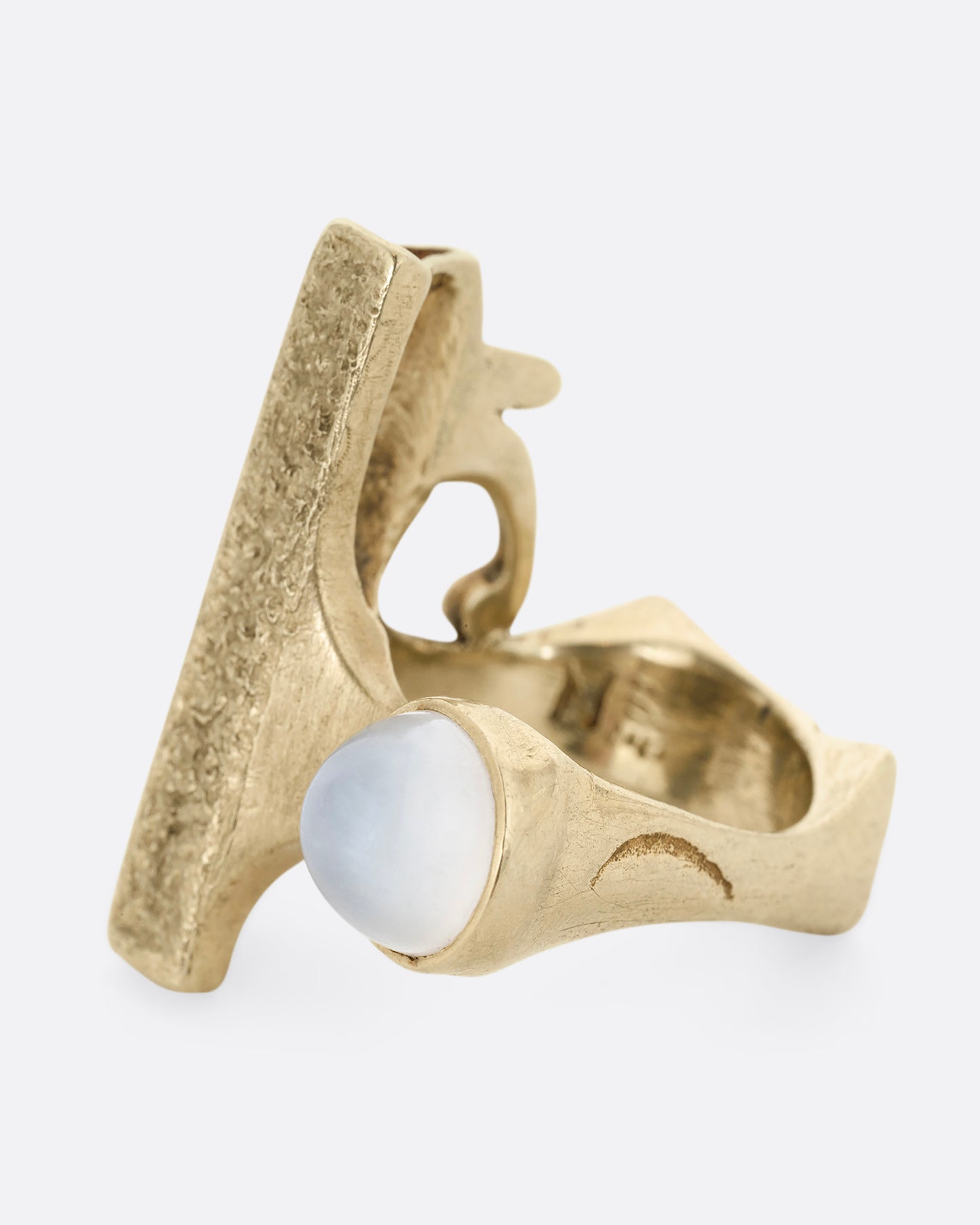 Eye of Horus Moonstone Ring