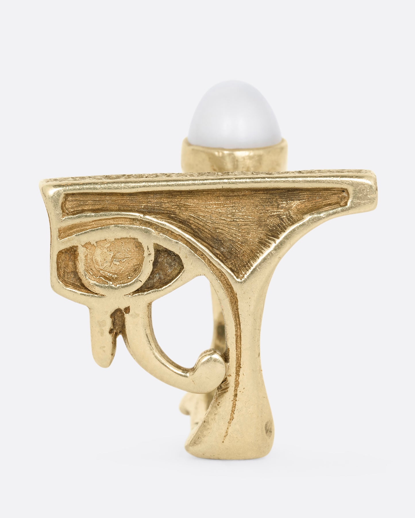 Eye of Horus Moonstone Ring