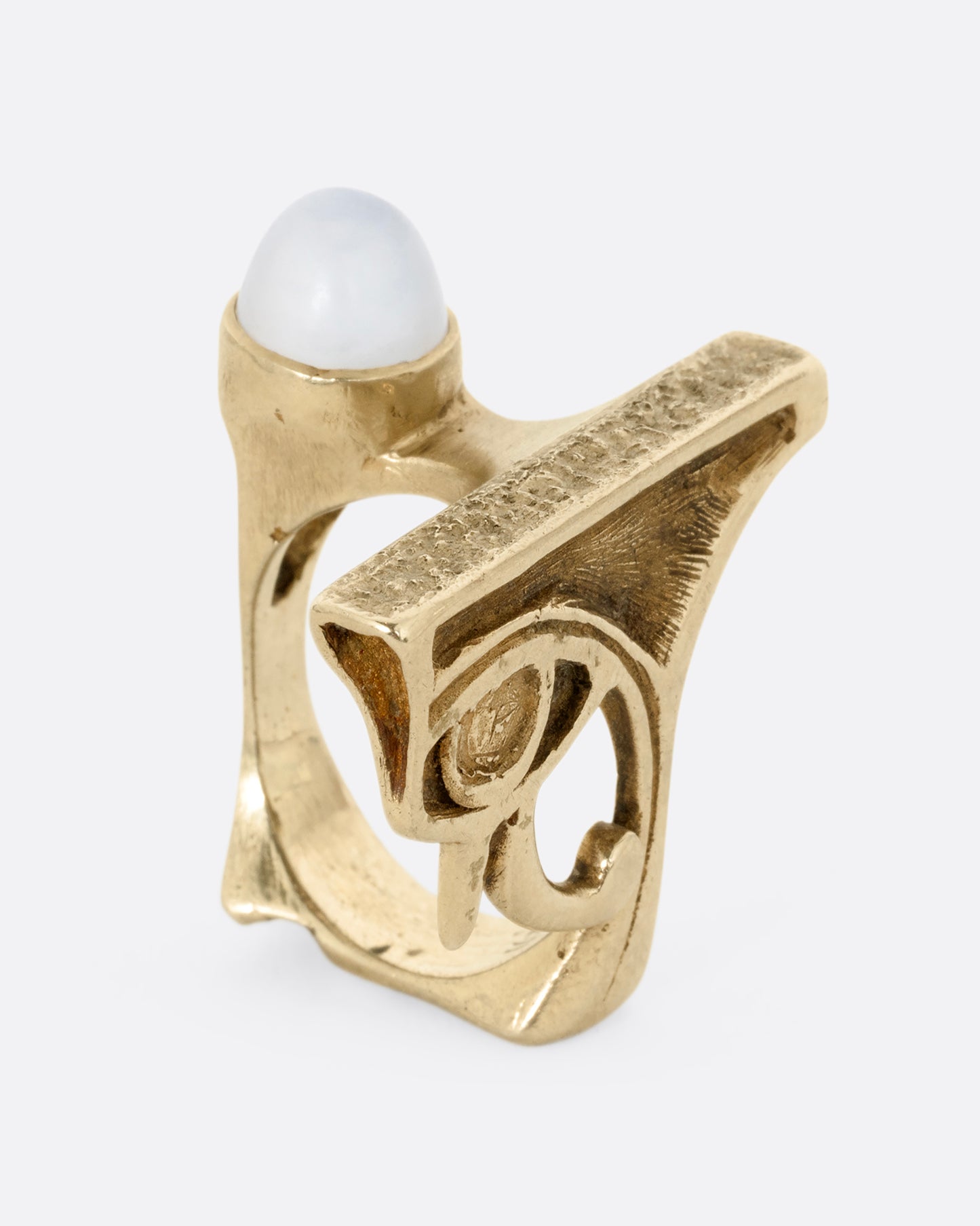 Eye of Horus Moonstone Ring