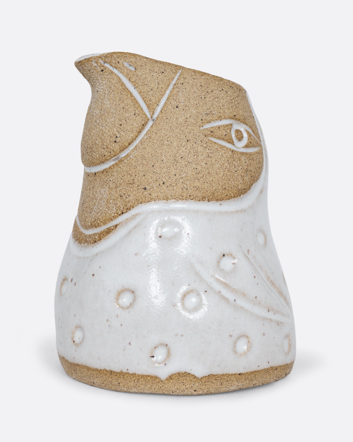 Calico White Bird Creamer