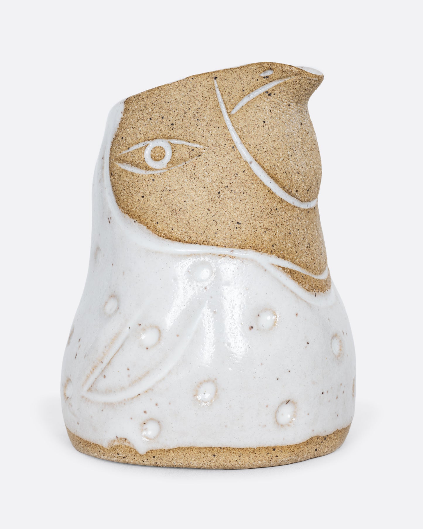 Calico White Bird Creamer