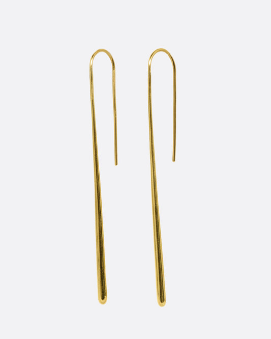 Long Tapered Drop Earrings