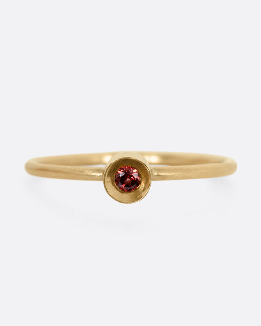 Garnet Spot Ring