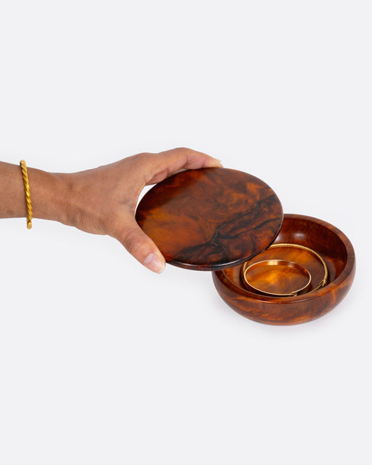 Circular Wooden Box