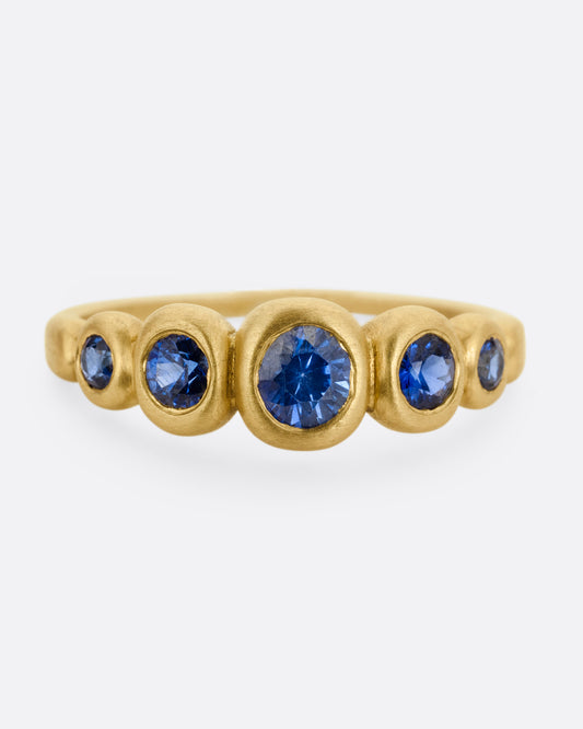 Blue Sapphire Kima Ring