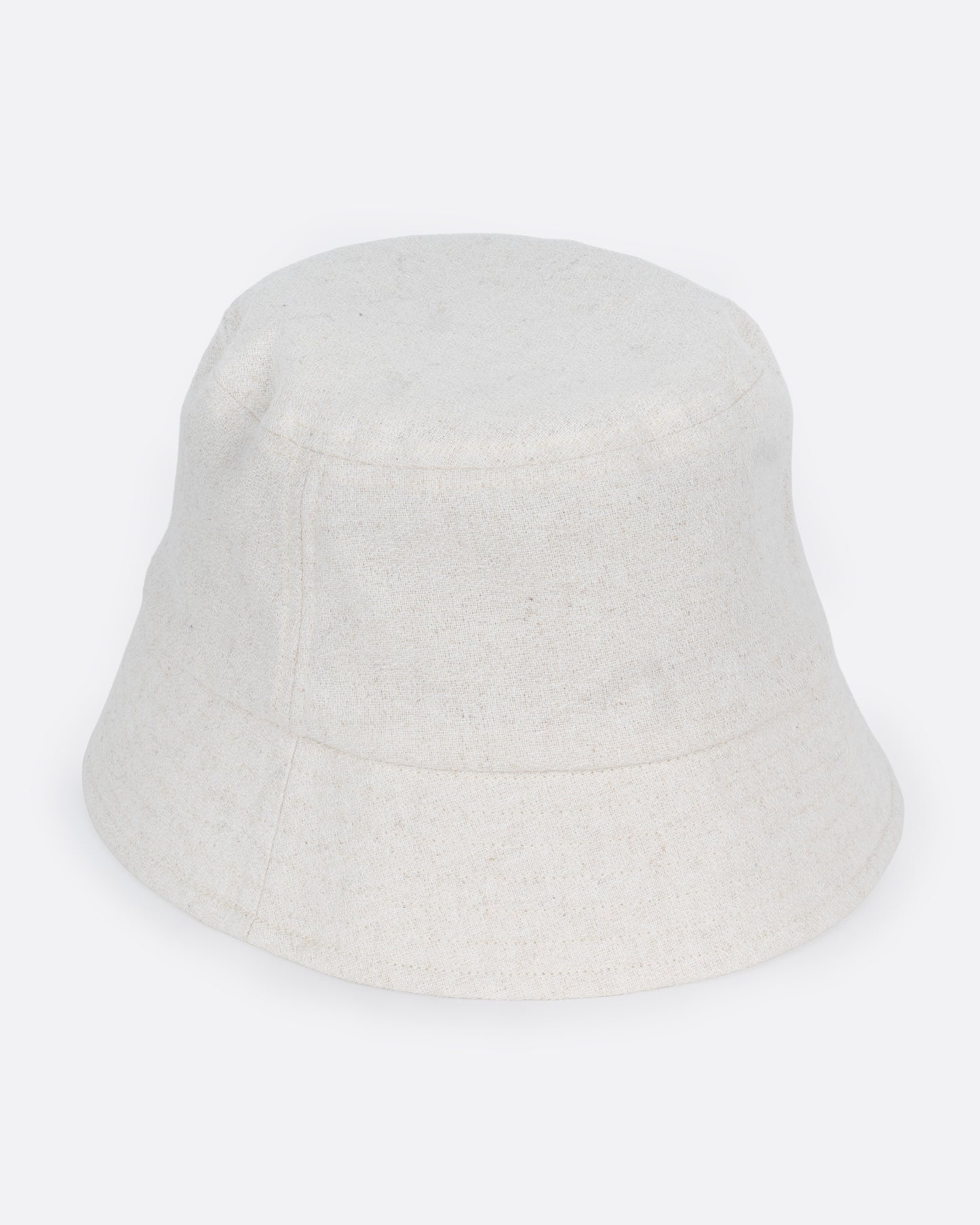 White Short Brim Bucket Hat