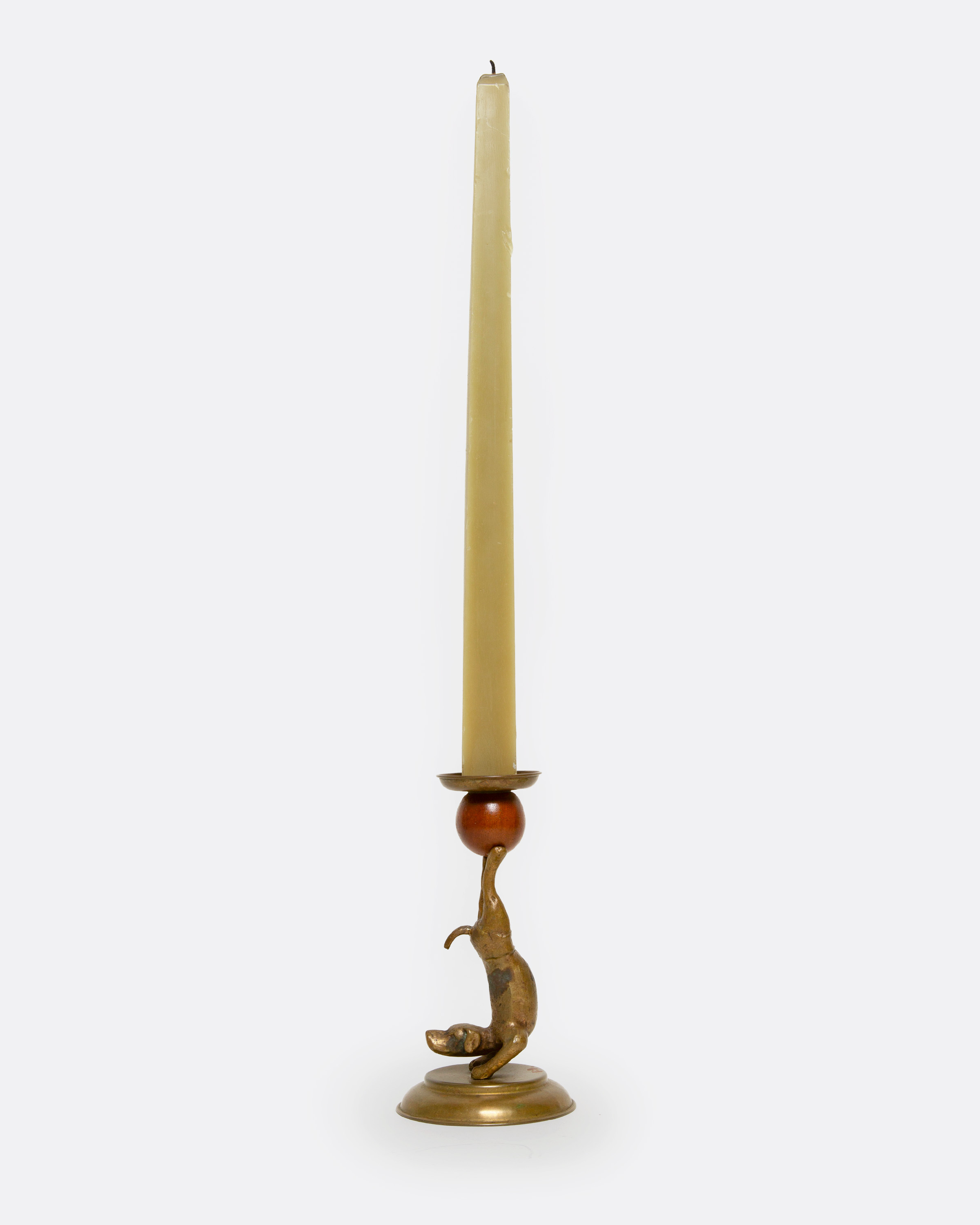 DOG CANDLESTICK HOLDER C. 1977