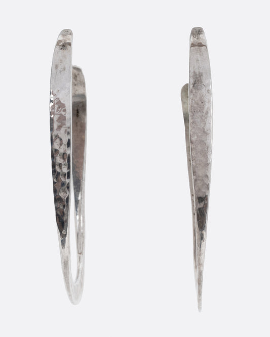 Hammered Hoop Earrings