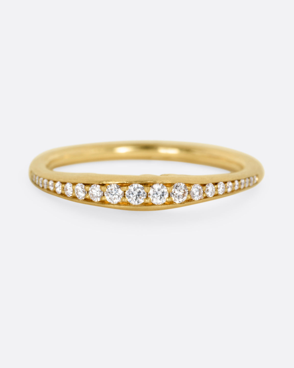 Crescent Moon Face Diamond Ring