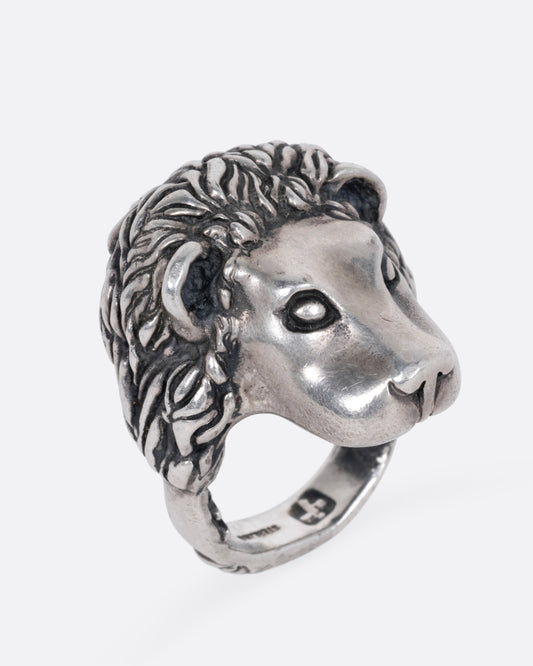 Lion Domed Ring