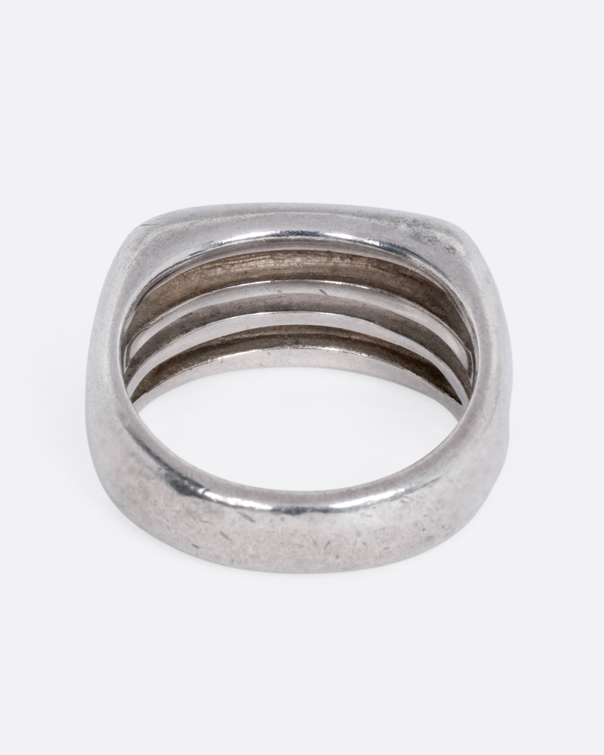 Split Face Signet Ring