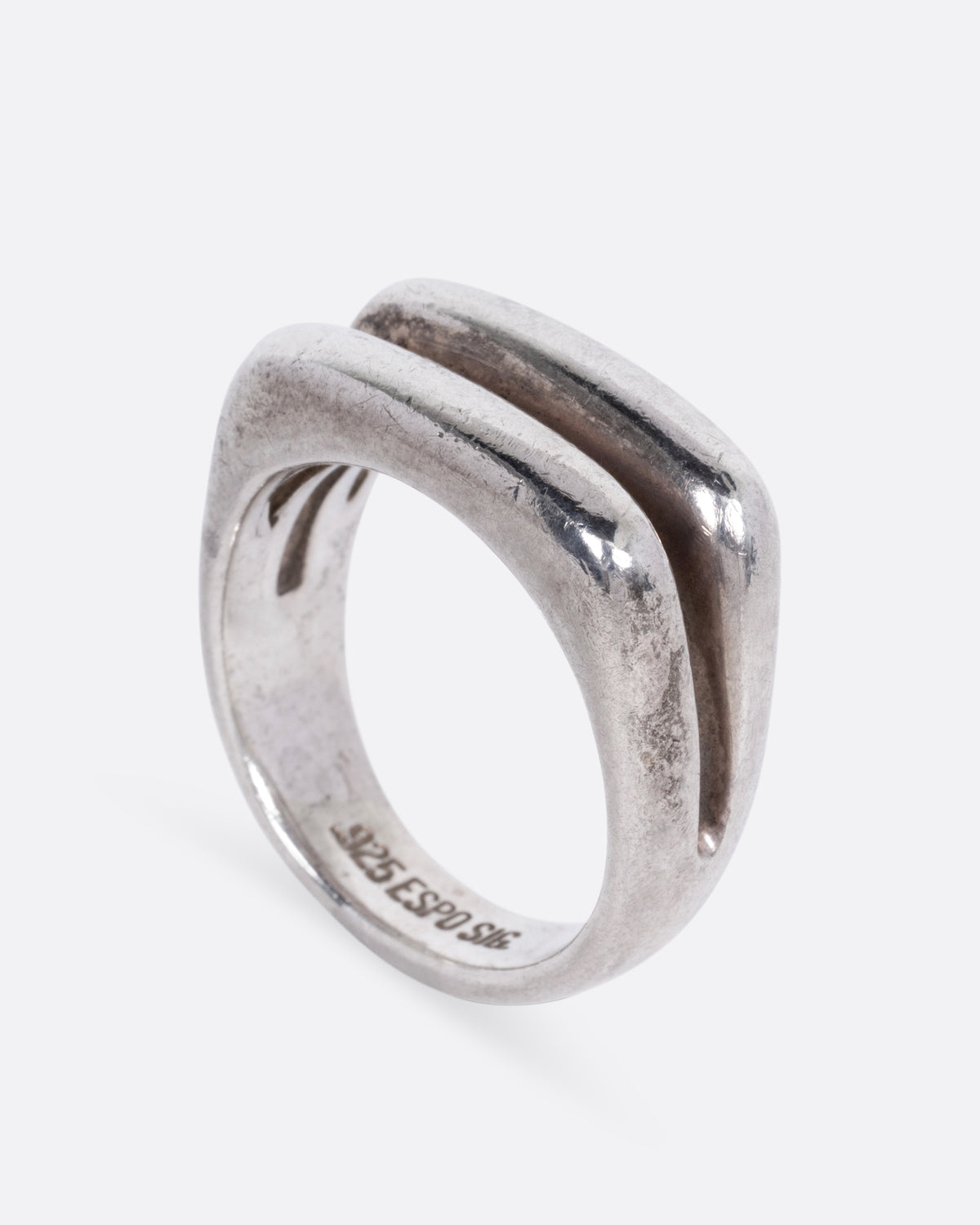 Split Face Signet Ring