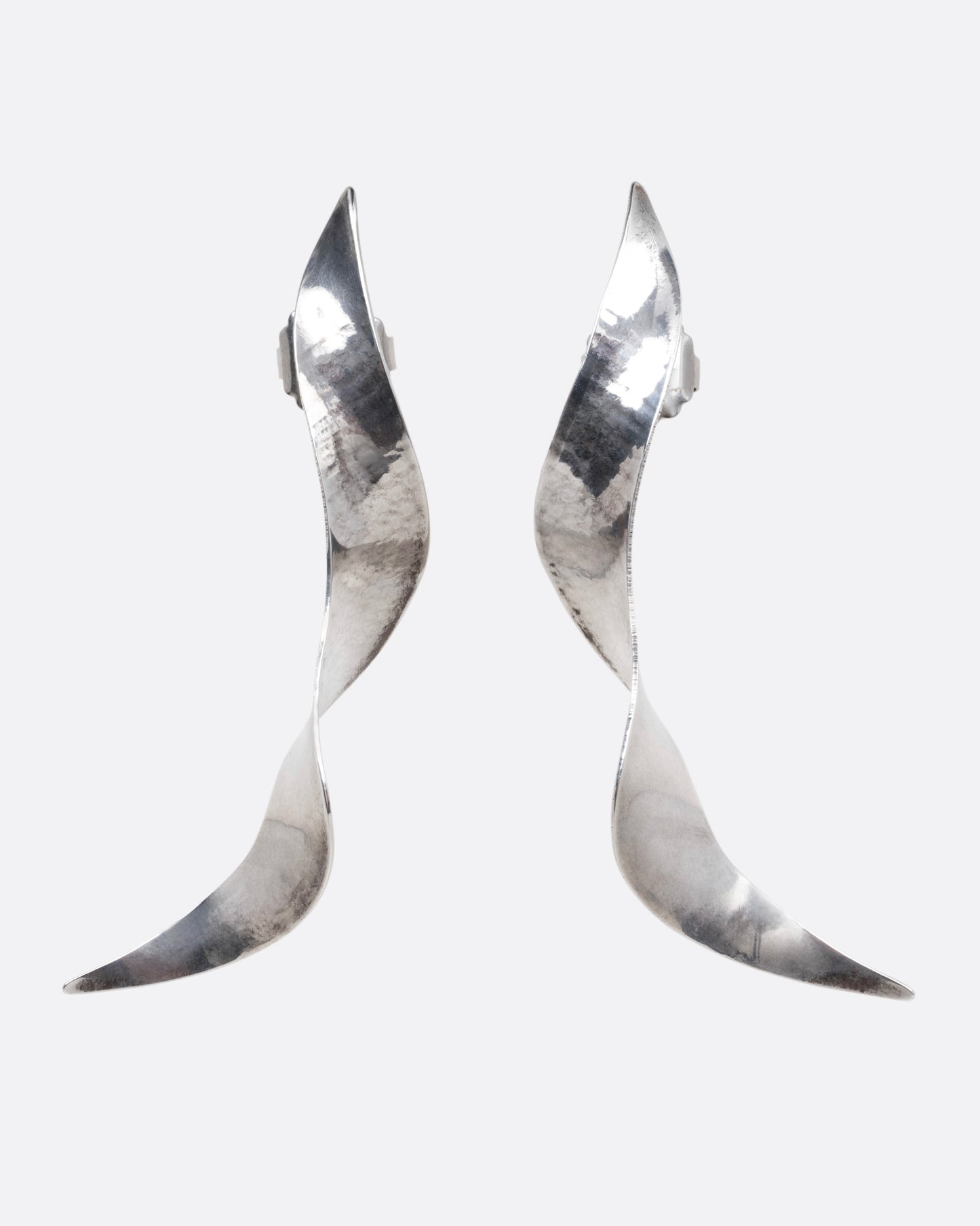 Hammered Twisted Drop Earrings