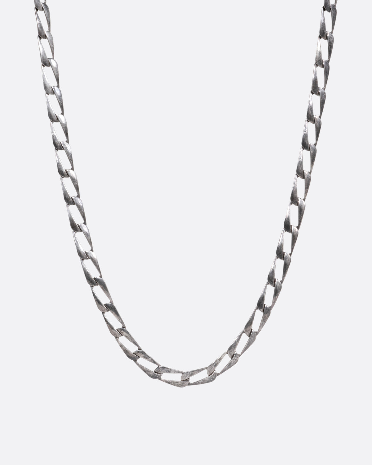 Oval Curb Chain Necklace