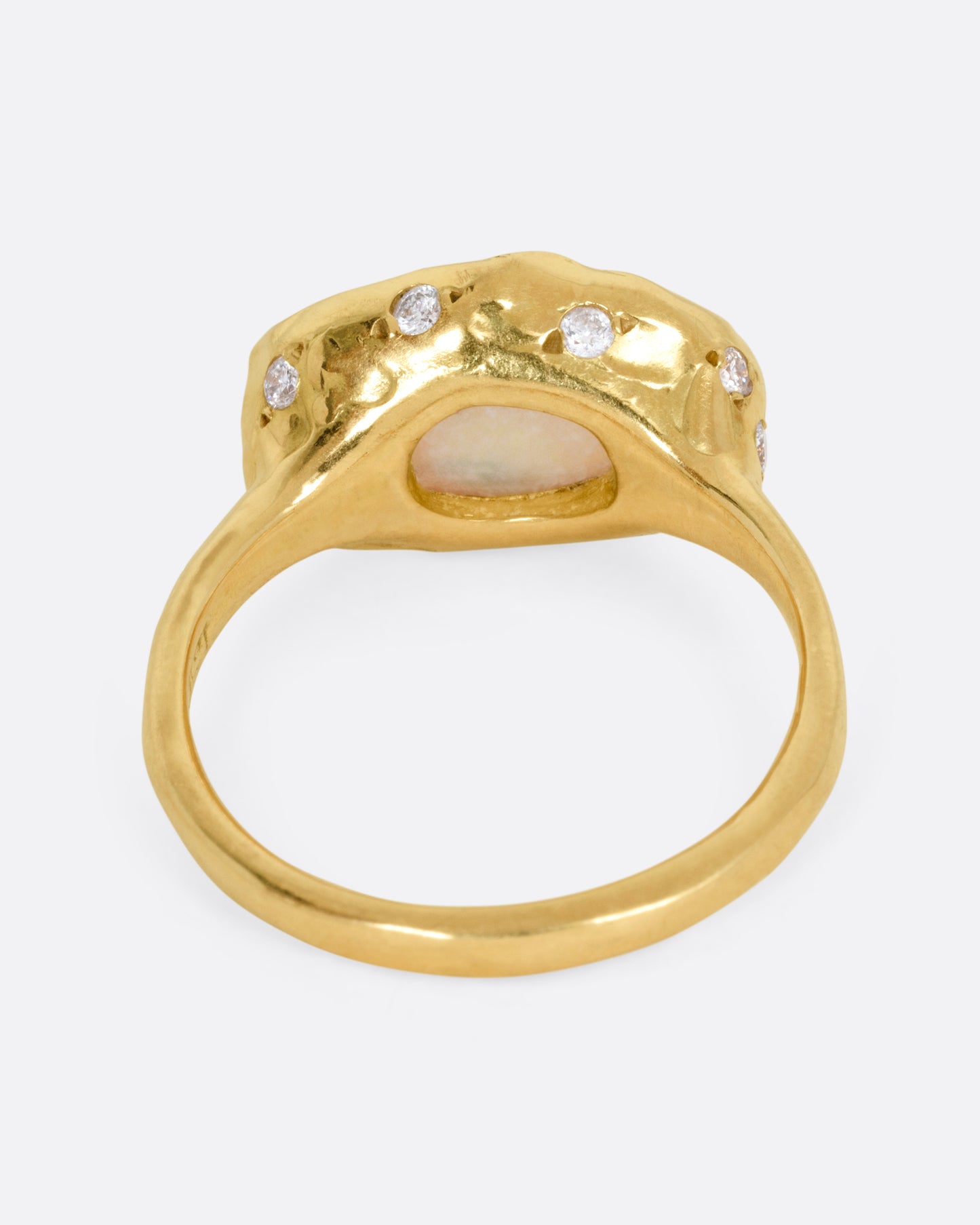 Opal Sprites Rainbow Water Rock Ring