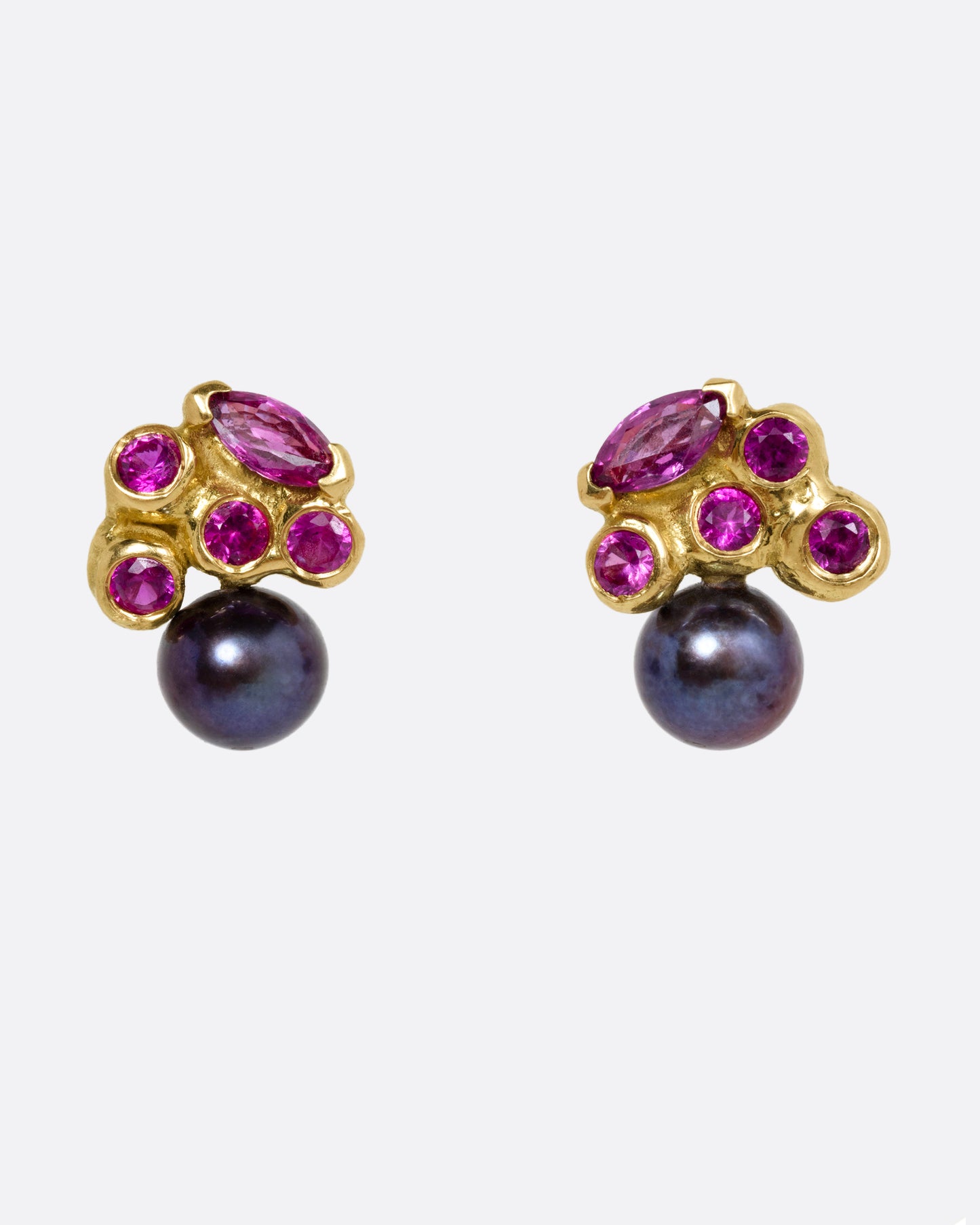 Ruby Constellation Stud Earrings