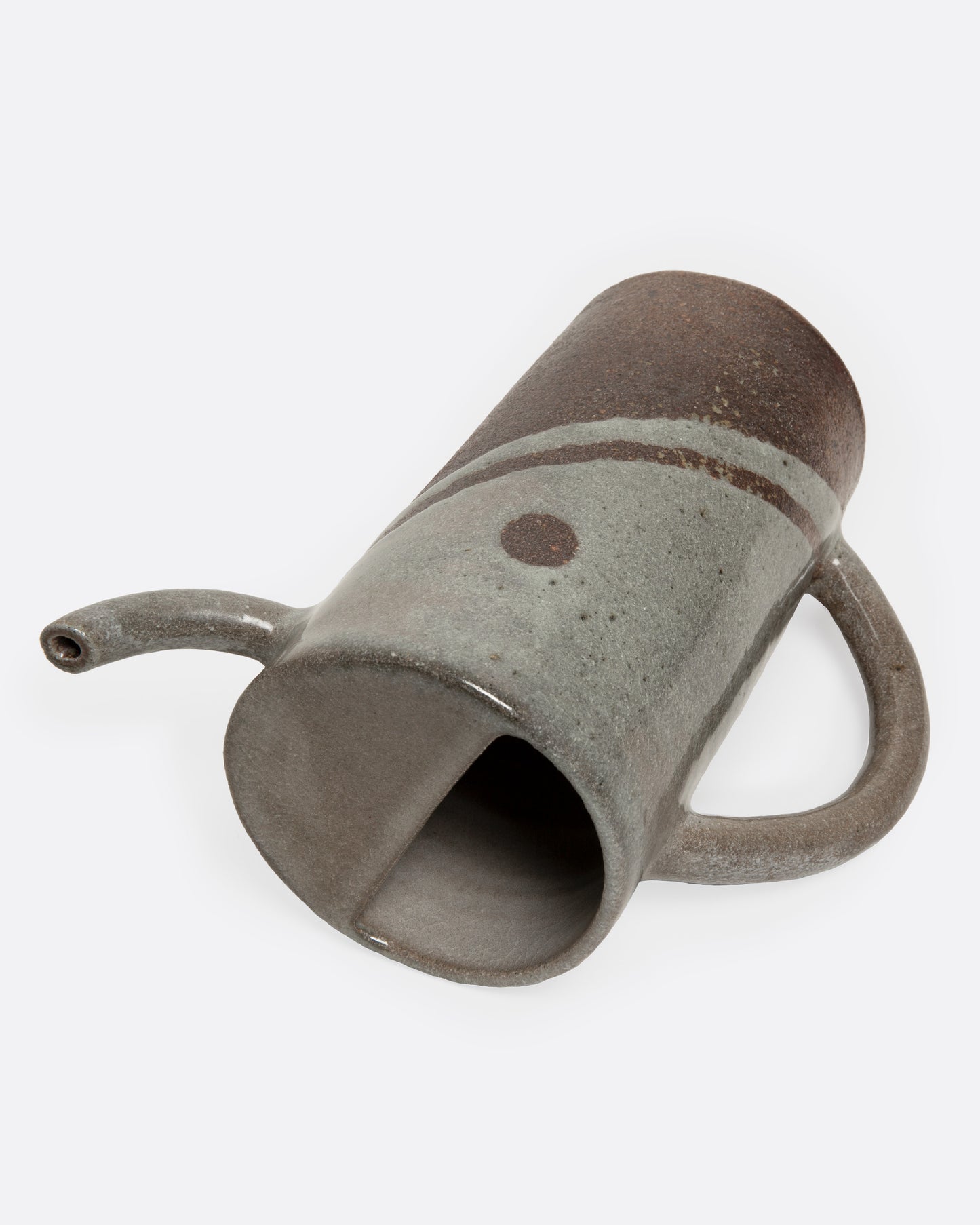 Dipped Brown Handled Pitcher