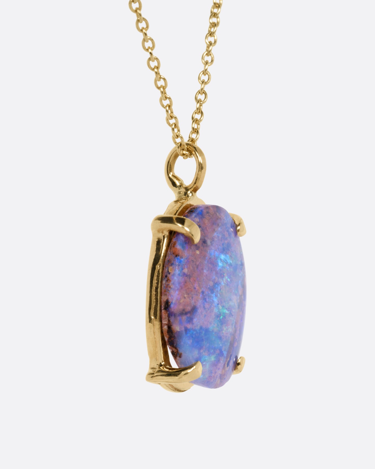Fluorescent Lagoon Opal Pendant
