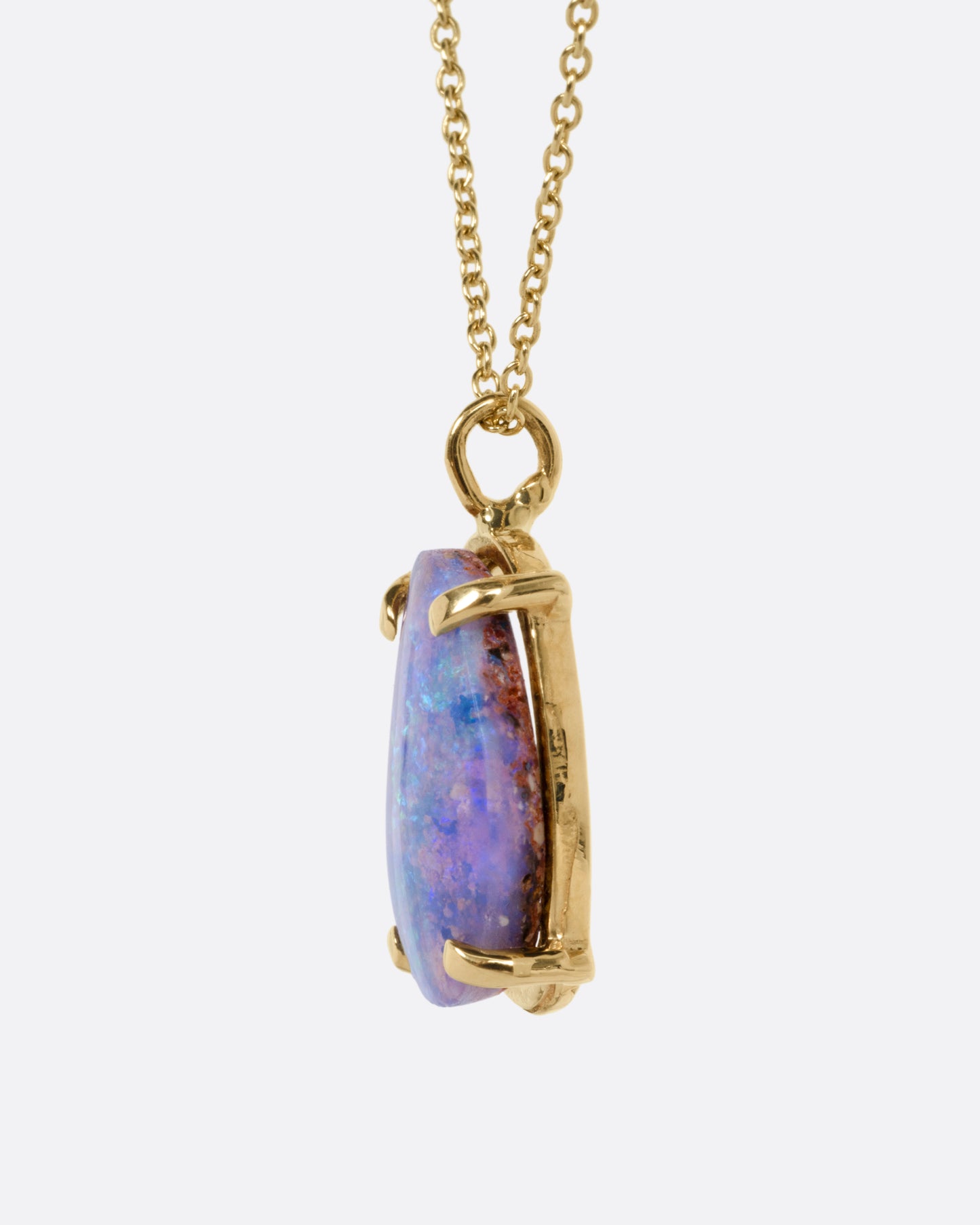 Fluorescent Lagoon Opal Pendant