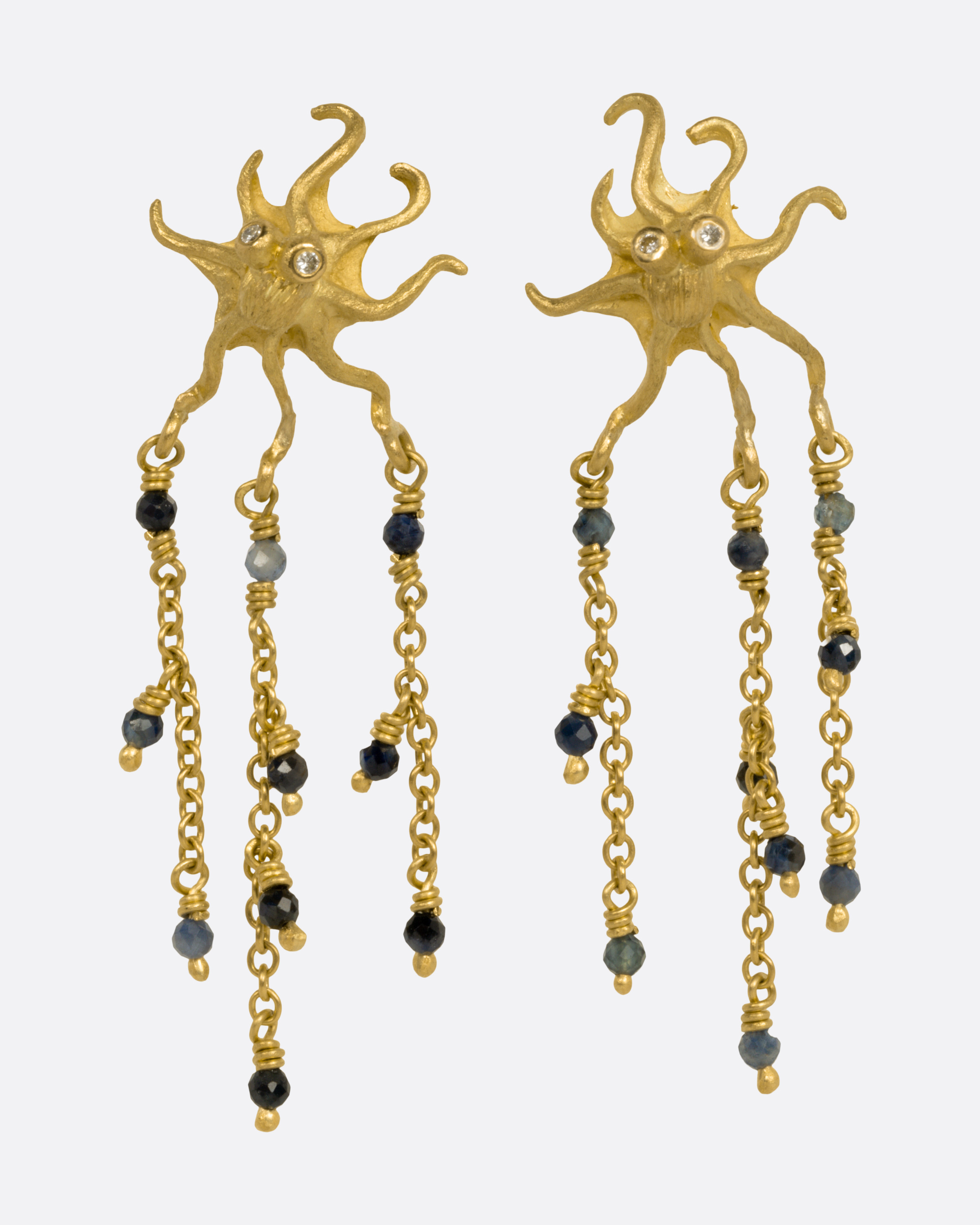 Octopus Dangle Stud Earrings image