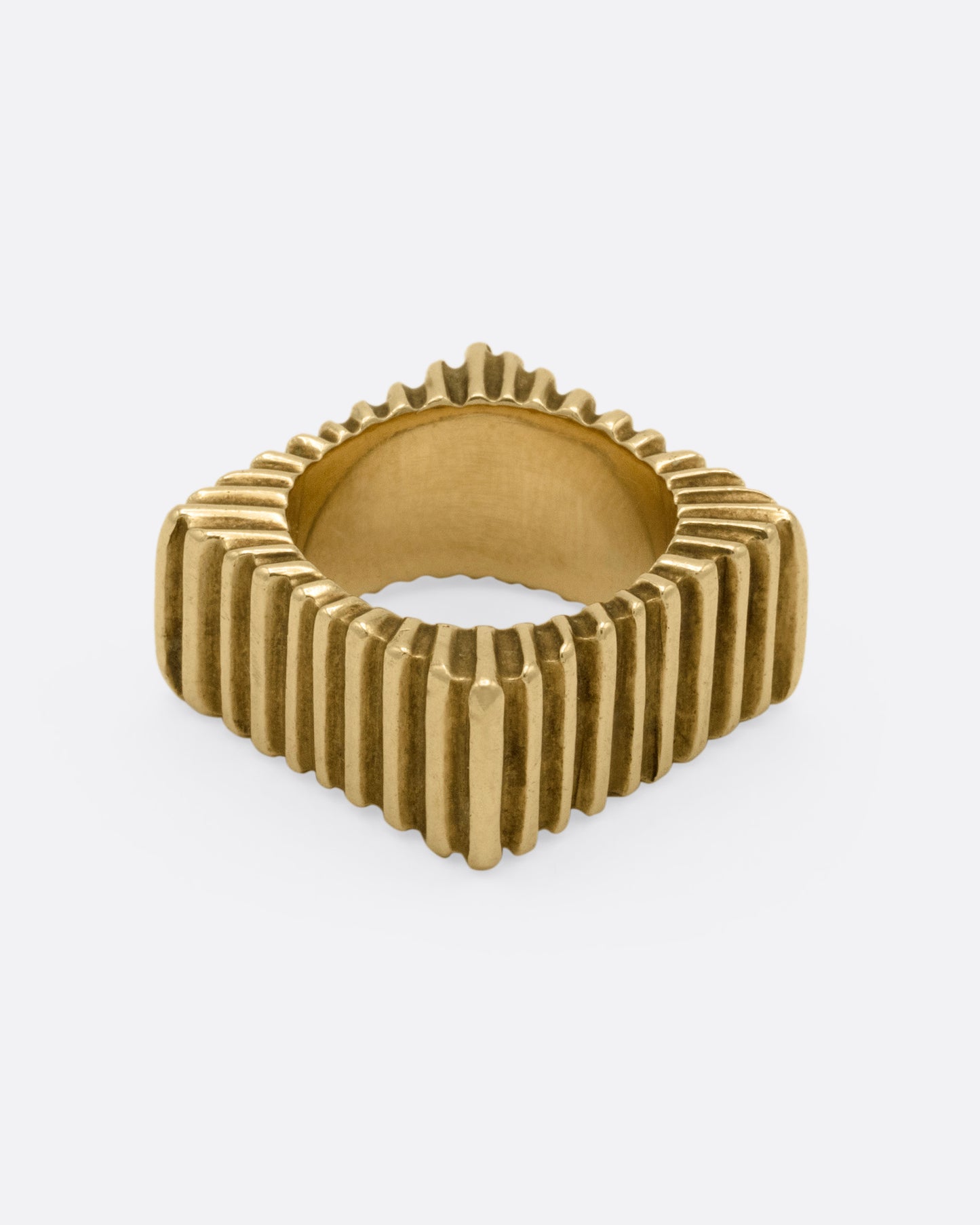 Square Rippled Ring