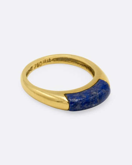 Rounded Lapis Ring c. 1972