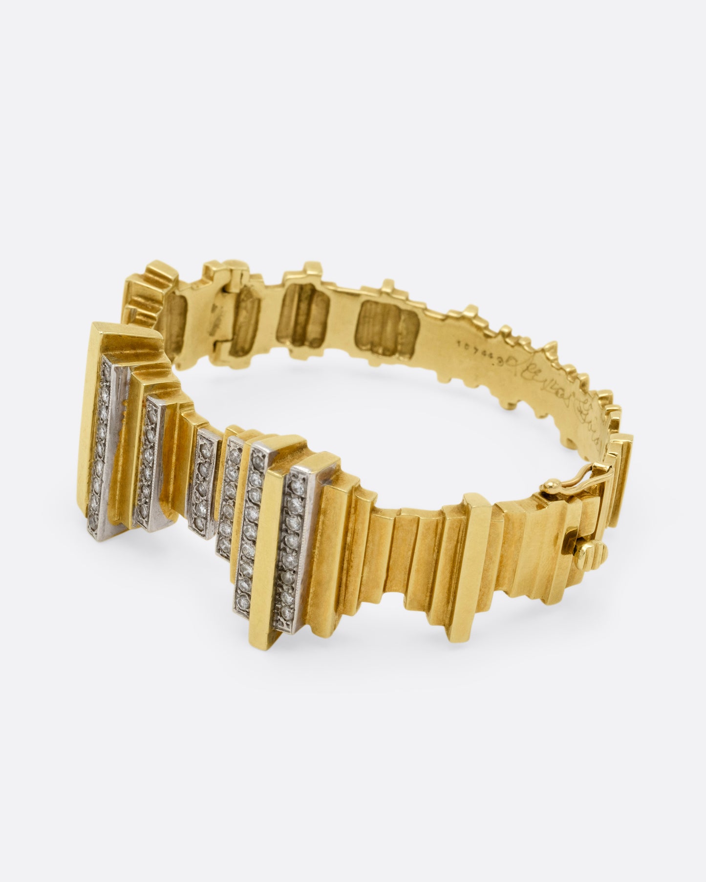 Diamond Hinged Cuff Bracelet