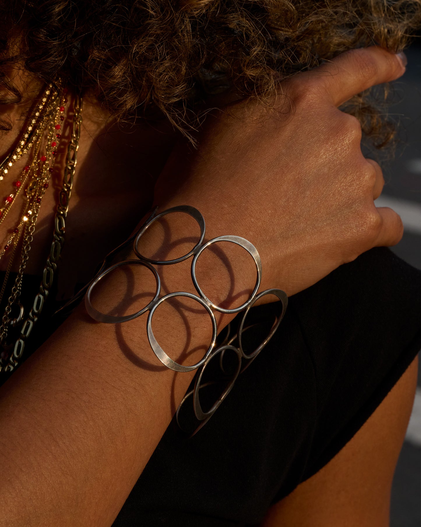 Circle Pattern Cuff Bracelet