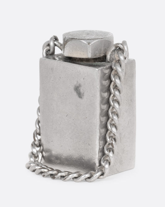 Rectangular Perfume Bottle Pendant